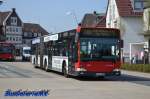 Wagen 6849 am Monheimer Busbahnhof.